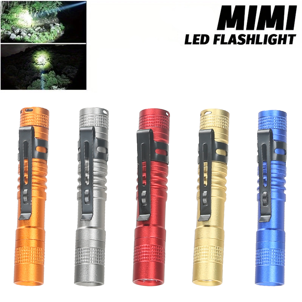 Outdoor Lighting Guide - ไฟฉาย LED แบบพกพาขนาดเล็กพร้อมคลิปหนีบ ความสว่างสูงพิเศษ ความสว่างสูง ไฟฉายพกพาสำหรับตั้งแคมป์กลางแจ้งฉุกเฉิน