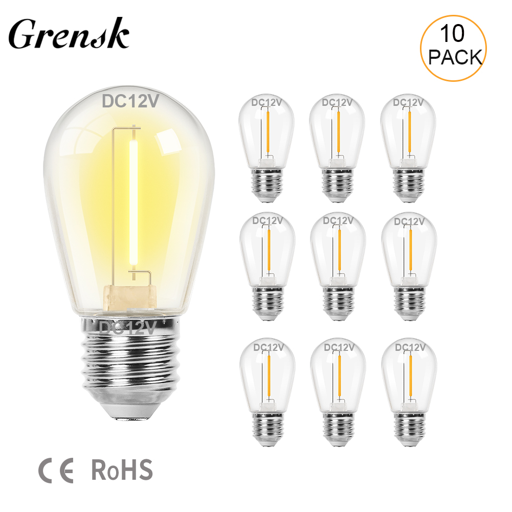 Outdoor Lighting Low Voltage - 12V แรงดันไฟฟ้าต่ํา LED เปลี่ยนหลอดไฟ S14 1W