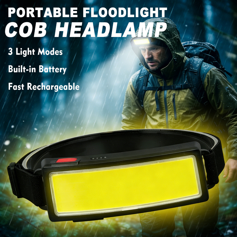 Led Flood Light - ไฟหน้าแบบ COB LED อันทรงพลัง 4 โหมดแสงสว่าง
