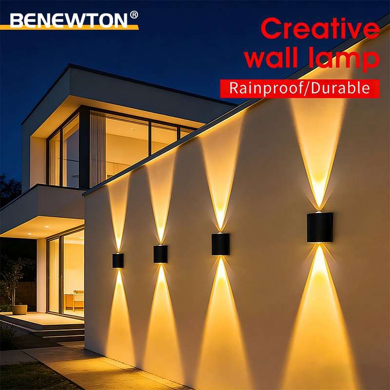 Outdoor Lighting On Stairs - ไฟ LED ติดผนัง IP65 กันน้ำ 2W/4W