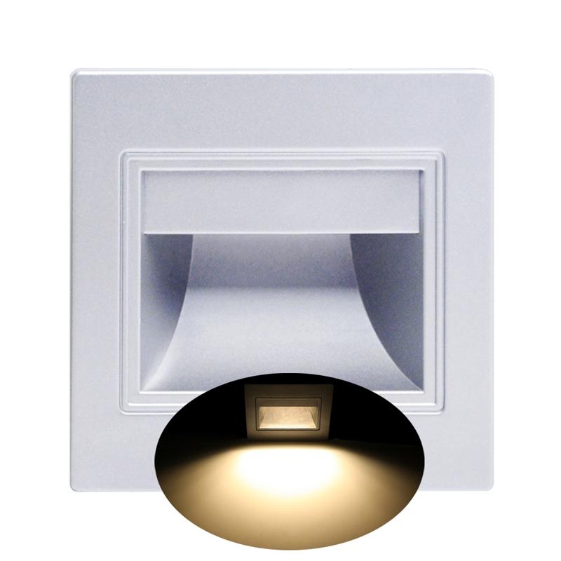 Outdoor Lighting On Stairs - 581E 1.5W LED ทางเดินไฟแบบฝังสำหรับทางเดินบันไดขั้นบันไดผนัง สวน ในร่มกลางแจ้ง
