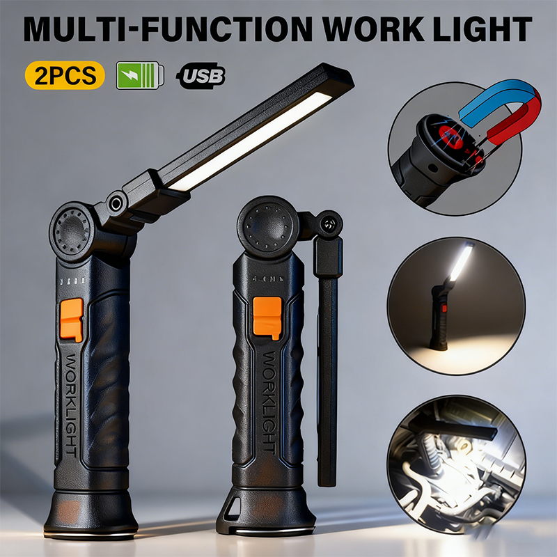 Outdoor Lighting Guide - ไฟฉาย LED แบบพกพา COB ชาร์จไฟผ่าน USB