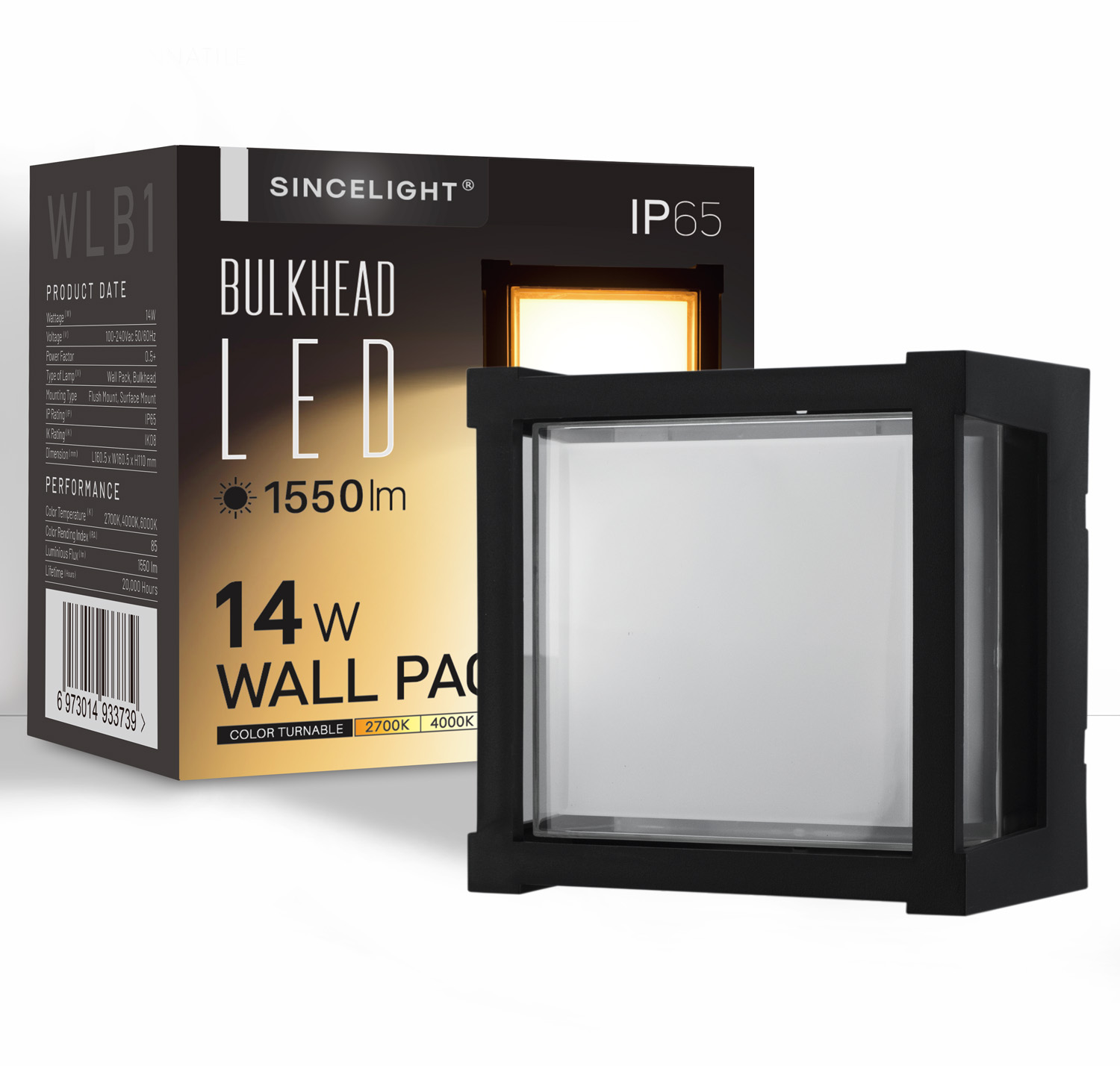 Outdoor Lighting Hardwired - โคมไฟติดผนัง LED 14W, ชุดติดตั้งกันน้ำ IP65 สำหรับภายนอกอาคาร,