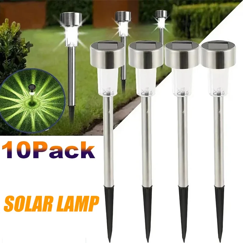 Bollard Light Garden - ไฟกลางแจ้งพลังงานแสงอาทิตย์โคมไฟสวนพลังงานแสงอาทิตย์กันน้ําภูมิทัศน์เส้นทางกลางแจ้งสําหรับลานสนามหลังบ้านสนามหญ้าลานตกแต่ง