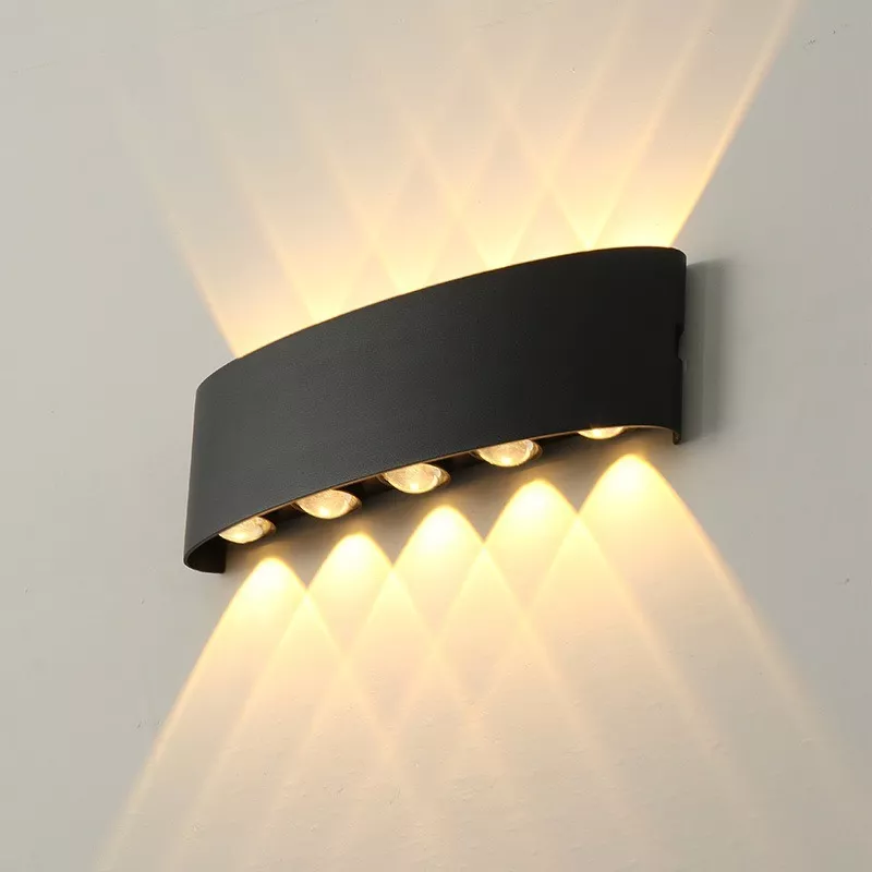 Outdoor Lighting Hardwired - โคมไฟติดผนัง LED โมเดิร์น สีขาว ส่องขึ้นลง ใช้ได้ทั้งภายในและภายนอกอาคาร