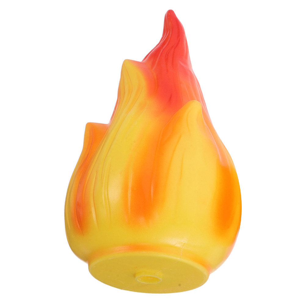 Fire Torch Solar - ฝาครอบโคมไฟพลาสติกลายเปลวไฟ สำหรับไฟโซลาร์ในสวน อะไหล่เปลี่ยนสำหรับโคมไฟตกแต่ง ฝาครอบโคมไฟเอฟเฟกต์ไฟสำหรับลานบ้าน