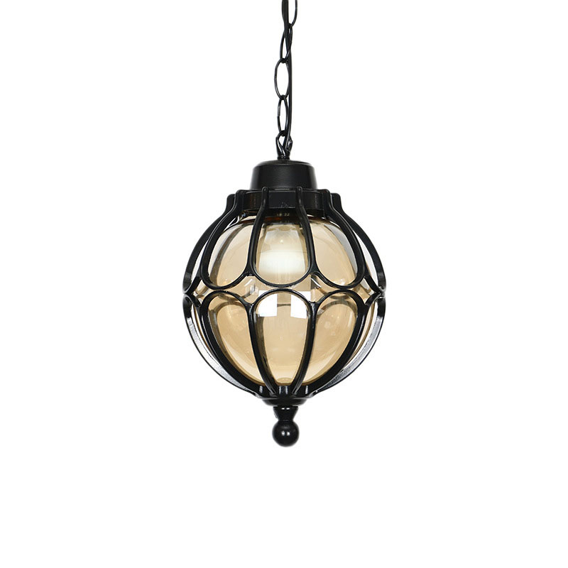 Outdoor Lighting Chandelier - อเมริกันโคมระย้ากันน้ําทางเดินกลางแจ้งระเบียงโคมไฟเพดาน Courtyard Corridor Pavilion Light แสงแดดกลางแจ้งห้อง