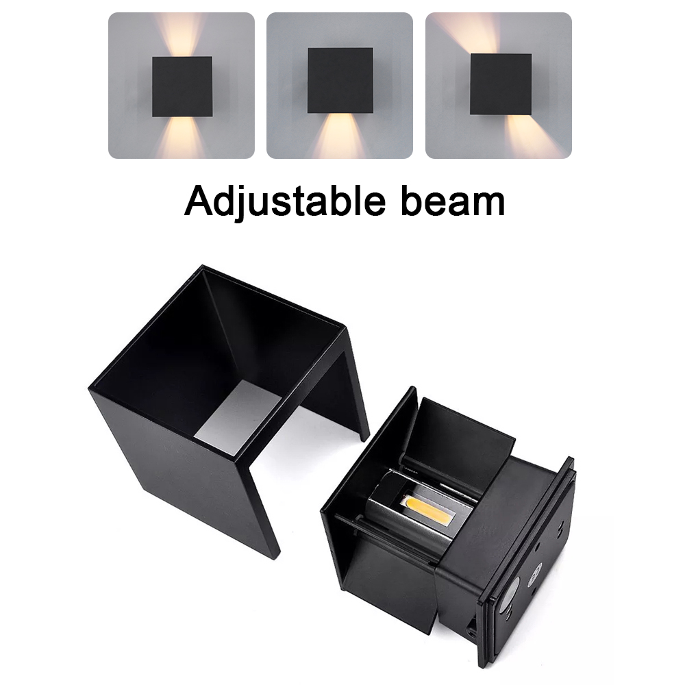 Outdoor Lighting Hardwired - โคมไฟติดผนัง LED อะลูมิเนียมสำหรับใช้ภายในและภายนอกอาคาร กันน้ำ เหมาะสำหรับทางเดิน วิลล่า