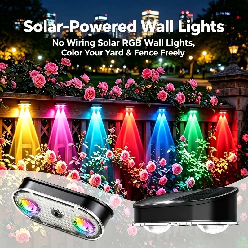 Outdoor Lighting Linear - ไฟรั้วโซลาร์เซลล์ RGB IP44, 8 สี 11