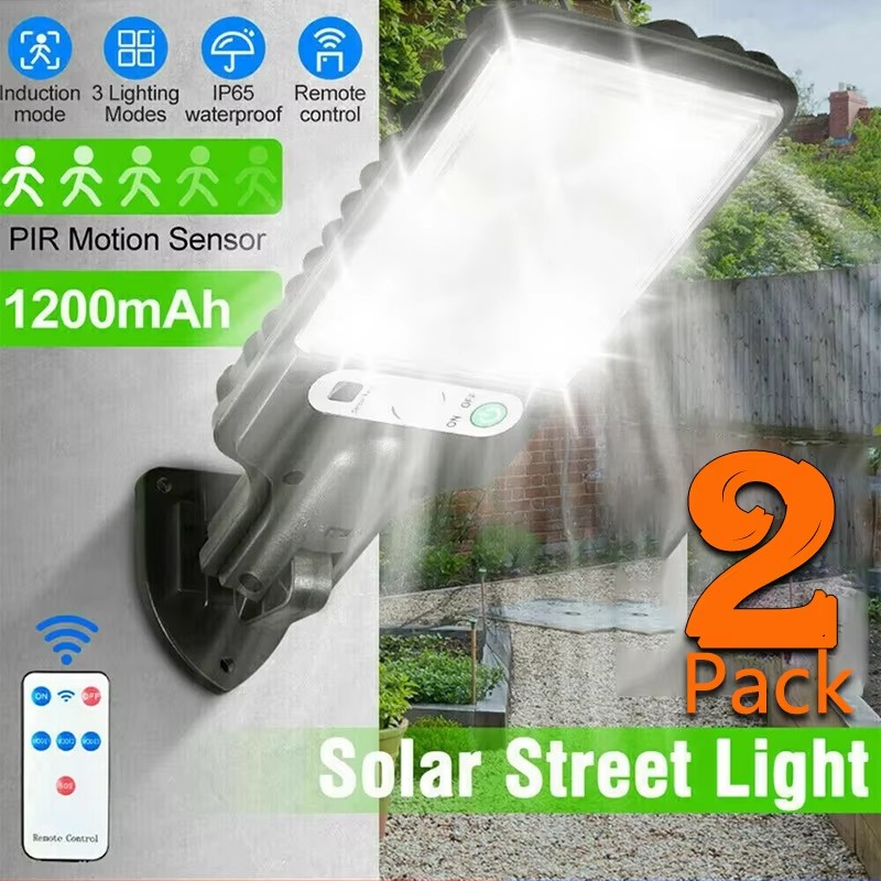 Bollard Light Garden - ไฟสวนพลังงานแสงอาทิตย์กลางแจ้งพร้อมเซ็นเซอร์ตรวจจับความเคลื่อนไหวของร่างกายมนุษย์ 3 โหมด สำหรับระเบียง โรงรถ ลานบ้าน