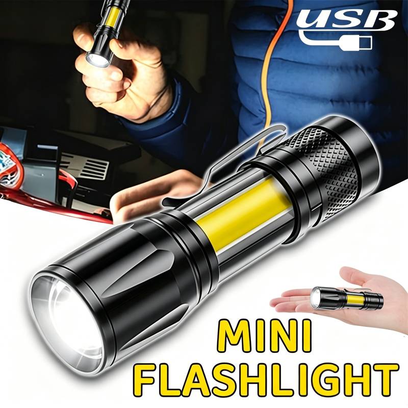 Led Flood Light - ไฟฉาย LED ขนาดเล็ก COB ไฟส่องสว่างแบบพกพา ไฟฉายทำงานแบบชาร์จ