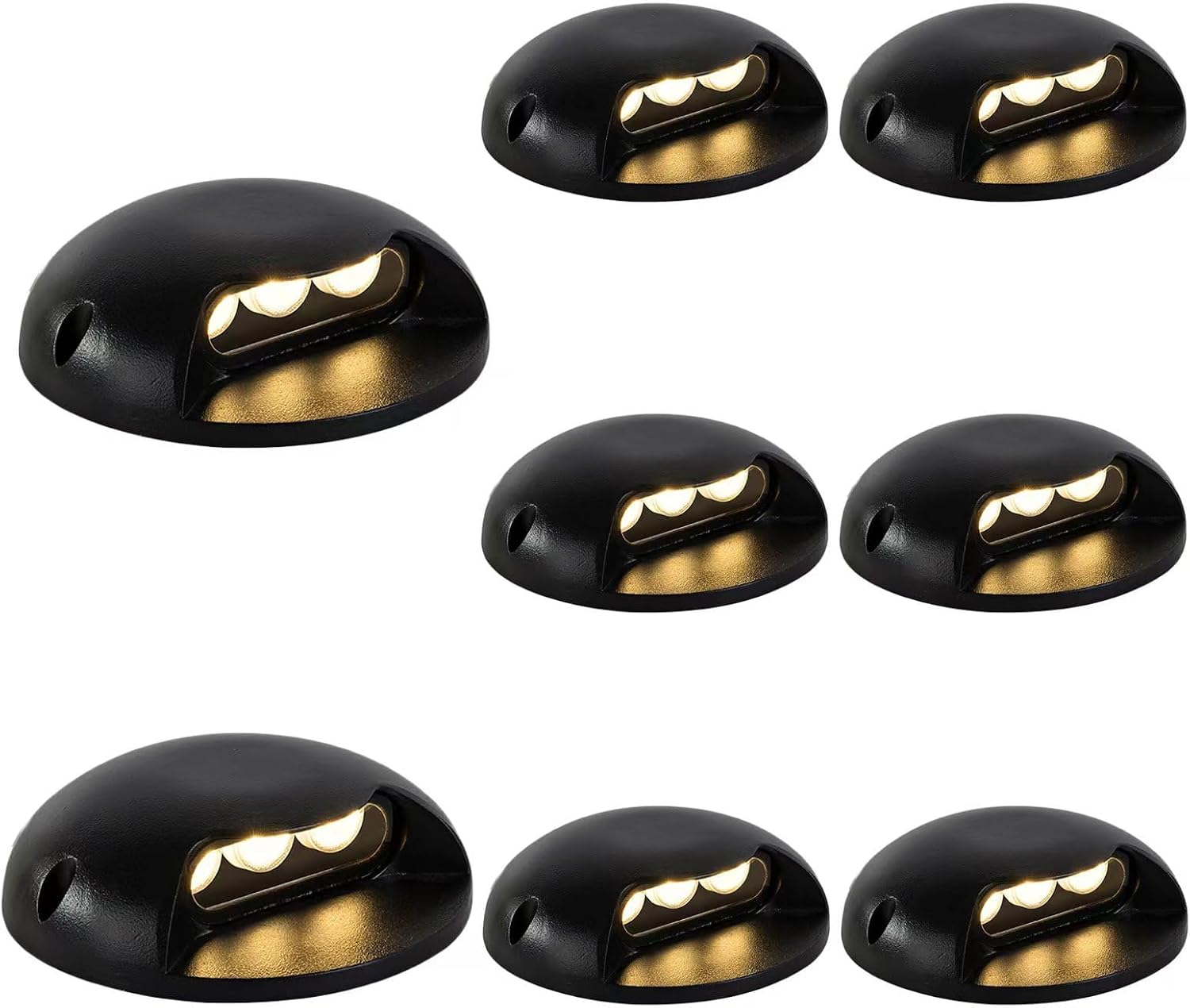 Outdoor Lighting Hardwired - ไฟ LED สำหรับขั้นบันได 8 ชิ้น 3W