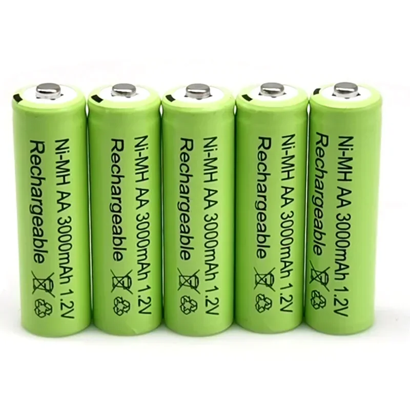 Fire Torch Solar - 1.2V AA 3000mAh NiMH 1.2V แบตเตอรี่แบบชาร์จไฟได้แบตเตอรี่สีเขียวสวนโคมไฟพลังงานแสงอาทิตย์ไฟฉาย
