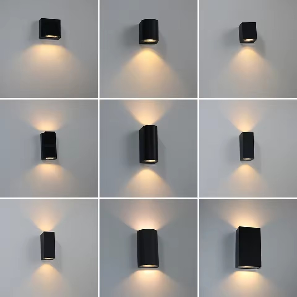 Outdoor Lighting On Stairs - IP65 LED โคมไฟติดผนังอลูมิเนียมกันน้ํากลางแจ้งรั้วสวนในร่มแฟชั่นโคมไฟติดผนังสําหรับห้องนอนห้องนั่งเล่นข้างเตียงบันได