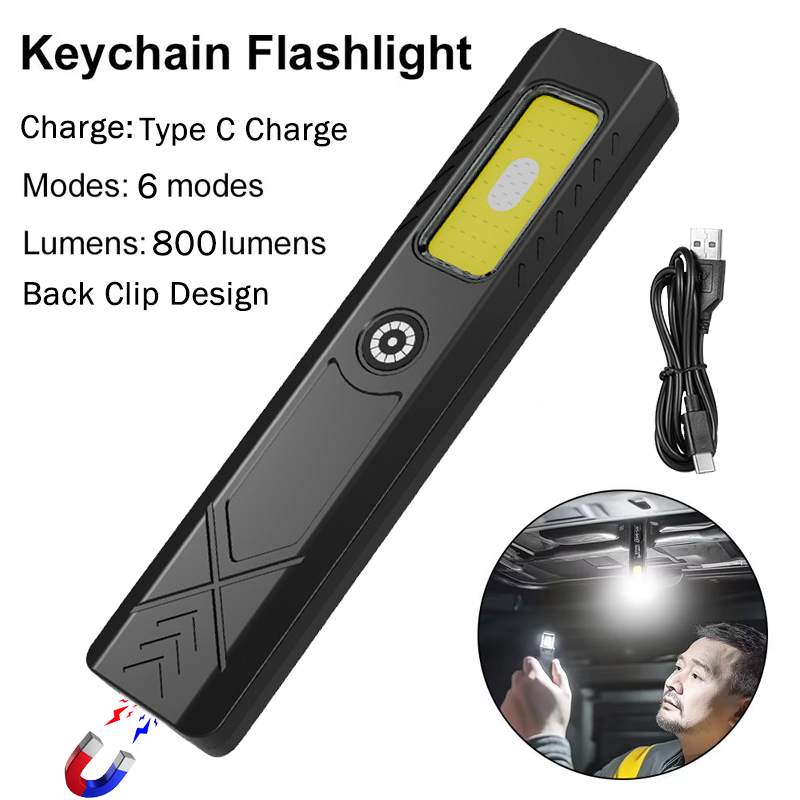 Led Flood Light - ไฟฉายหนีบหมวก LED ชาร์จ USB-C ความสว่าง 800