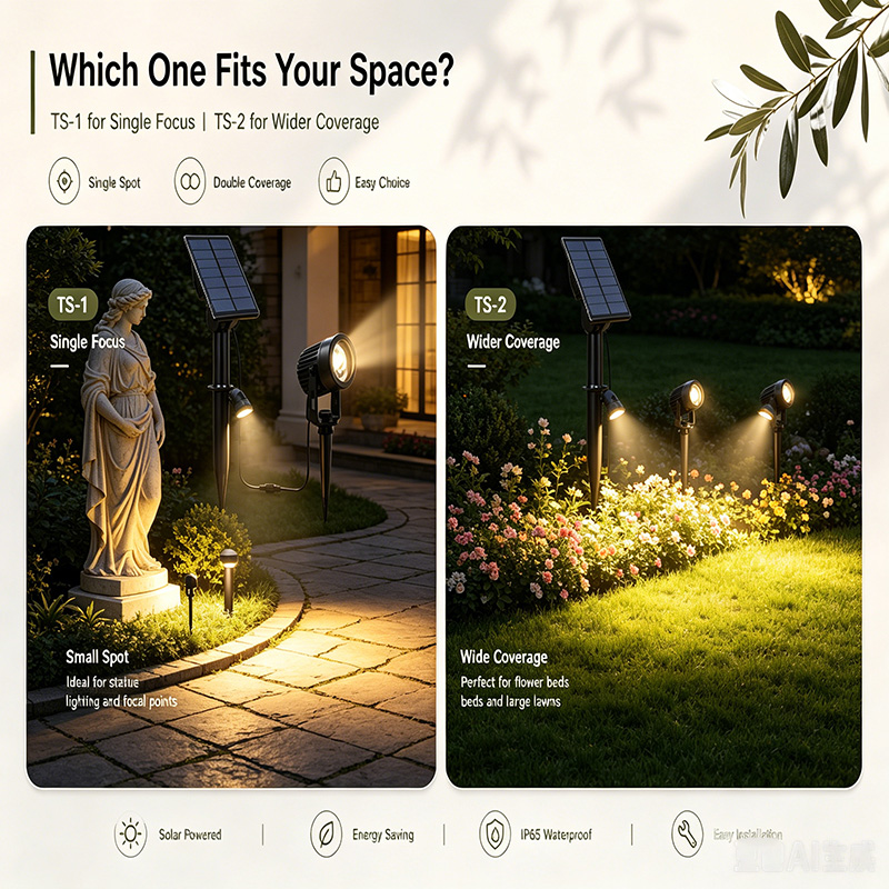 Outdoor Lighting On Trees - ไฟ LED พลังงานแสงอาทิตย์แบบเสียบพื้น 4 ชิ้น กันน้ำ