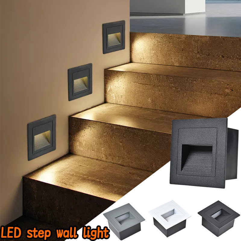 Outdoor Lighting On Stairs - ไฟบันได LED โคมไฟติดผนัง 3W IP65 LED
