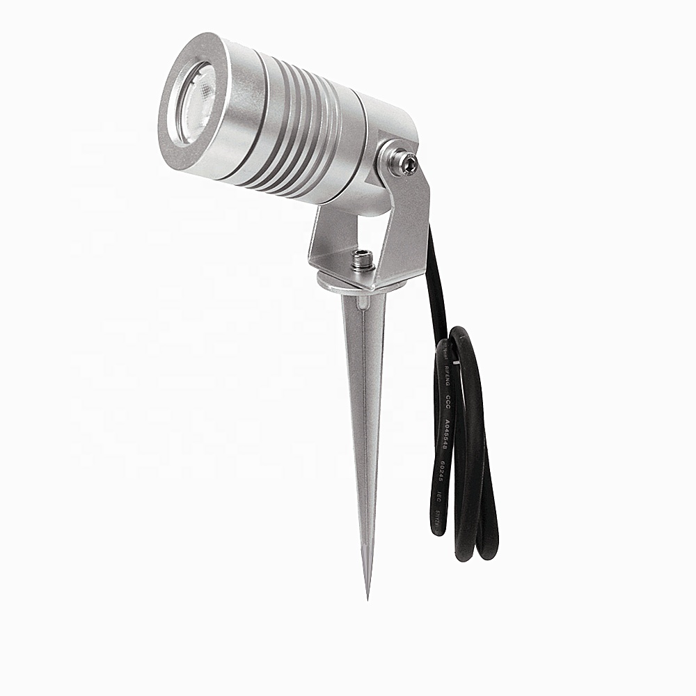 Outdoor Lighting Low Voltage - ไฟสปอตไลท์ LED ขนาดเล็ก 3W7W12W18W สีเงิน กันน้ำ
