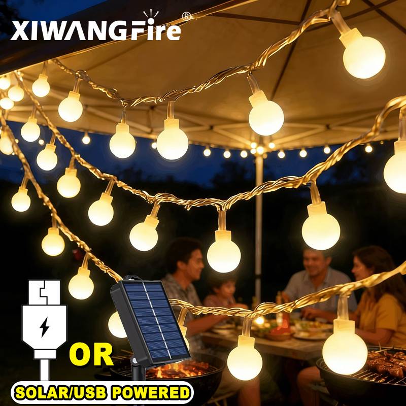 ไฟประดับโซลาร์เซลล์/USB/แบตเตอ - Outdoor Lighting For Christmas บทวิจารณ์และราคา