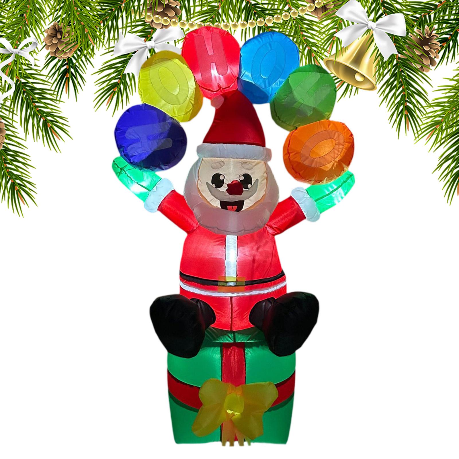 ซานต้าเป่าลมตกแต่งพร้อมไฟ LED  - Outdoor Lighting For Christmas บทวิจารณ์และราคา