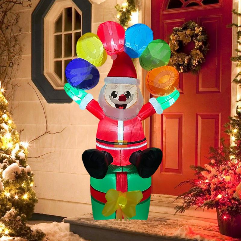 ซานต้าเป่าลมตกแต่งพร้อมไฟ LED  - Outdoor Lighting For Christmas บทวิจารณ์และราคา