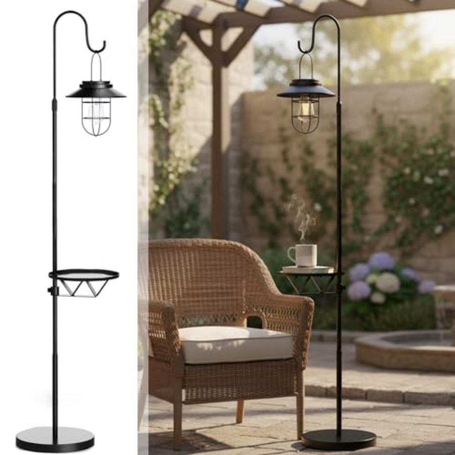โคมไฟตั้งพื้นพลังงานแสงอาทิตย์ - Outdoor Lighting For Patio บทวิจารณ์และราคา
