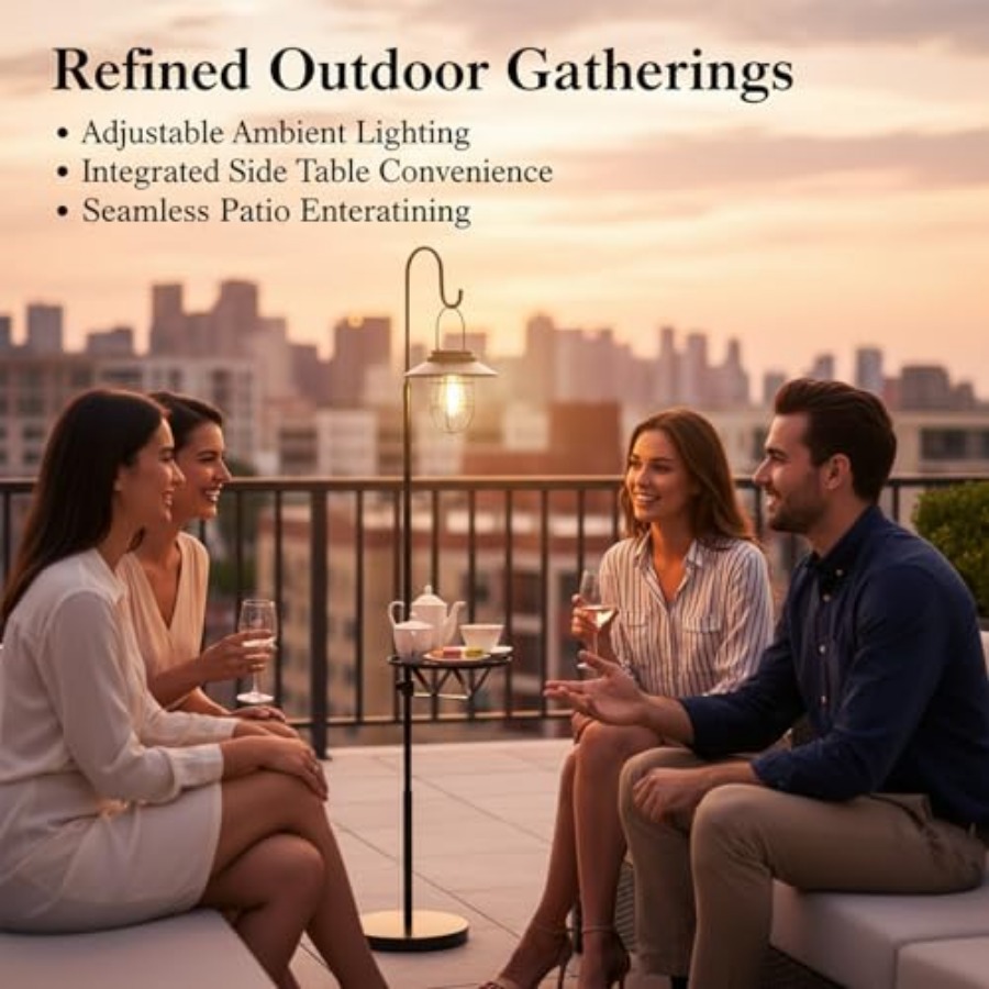 โคมไฟตั้งพื้นพลังงานแสงอาทิตย์ - Outdoor Lighting For Patio บทวิจารณ์และราคา