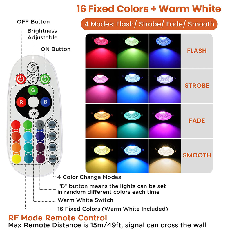 ไฟ LED RGBW แรงดันต่ำสำหรับตกแ - Outdoor Lighting Low Voltage บทวิจารณ์และราคา