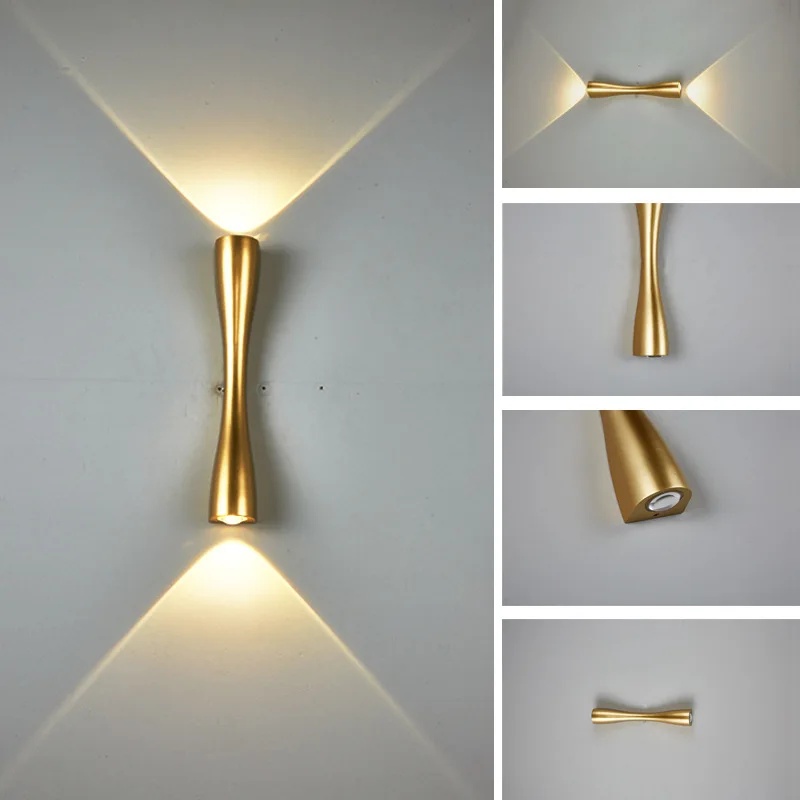 โคมไฟติดผนัง LED สีทอง แสงส่อง - Outdoor Lighting Hardwired บทวิจารณ์และราคา