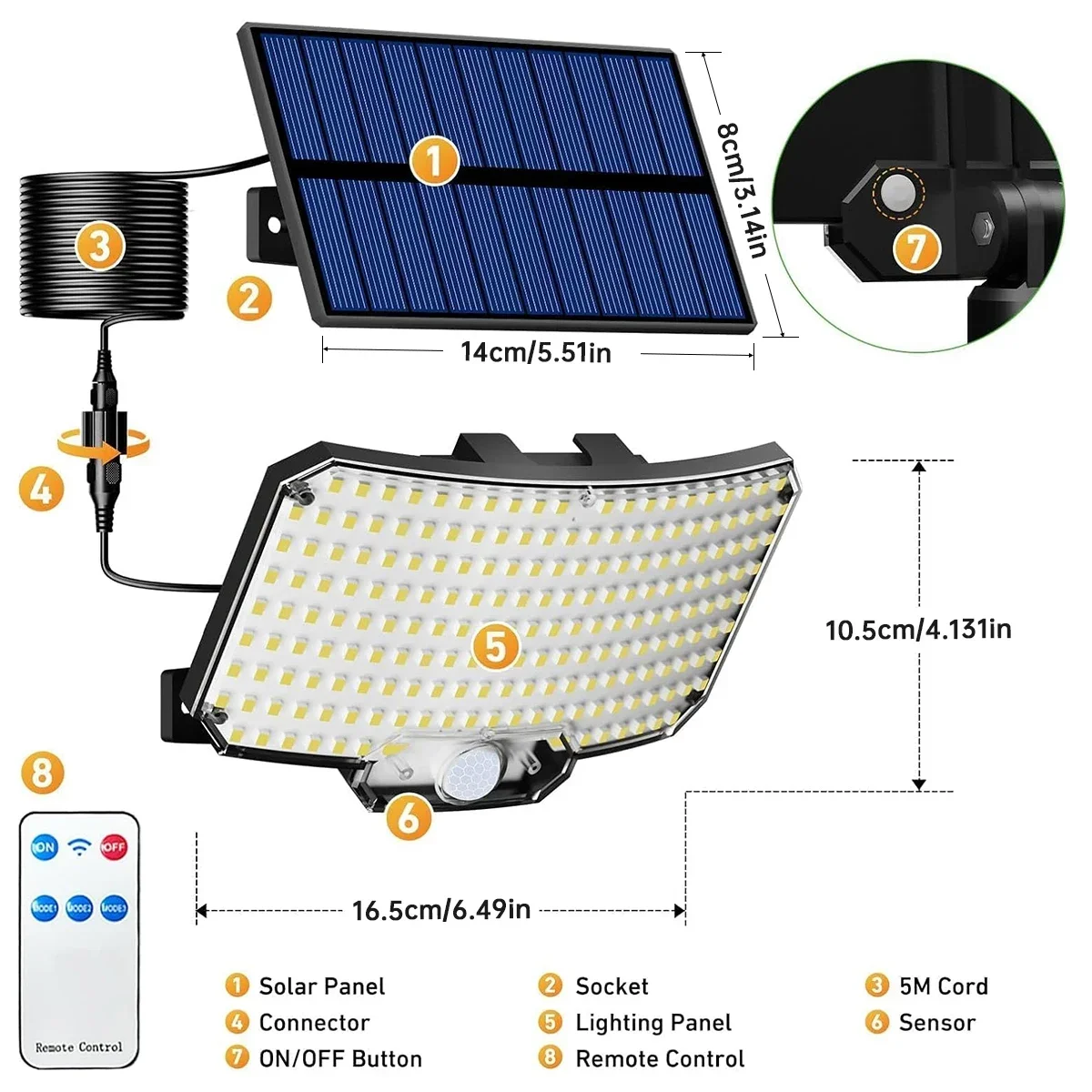 234LED ไฟพลังงานแสงอาทิตย์กลาง - Outdoor Lighting For Patio บทวิจารณ์และราคา