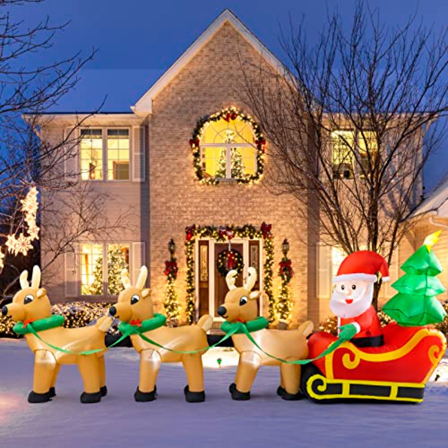 ของตกแต่งคริสต์มาสเป่าลมสำหรับ - Outdoor Lighting On Trees บทวิจารณ์และราคา