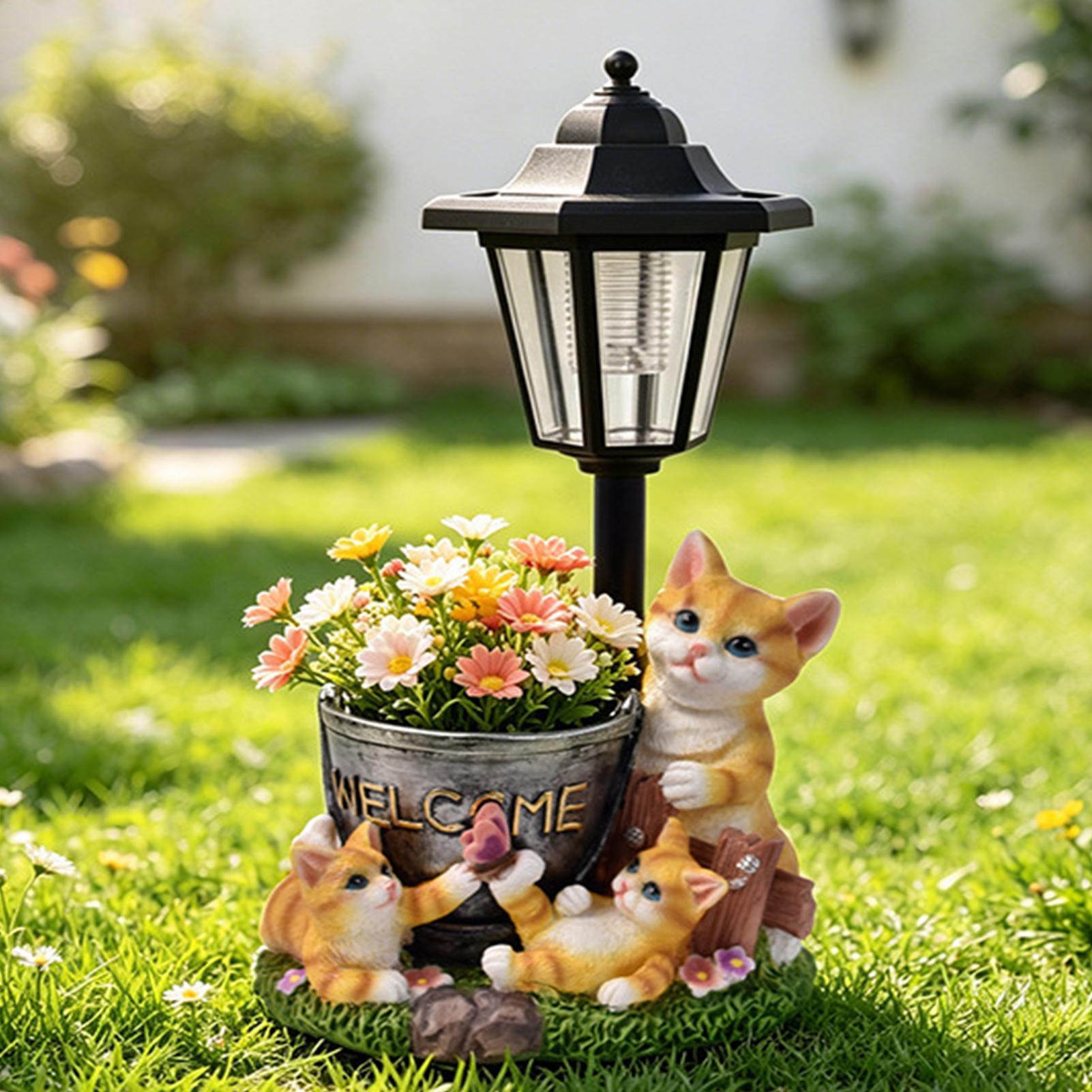 ไฟโซลาร์รูปแมวสำหรับตกแต่งสวนก - Outdoor Lighting For Patio บทวิจารณ์และราคา