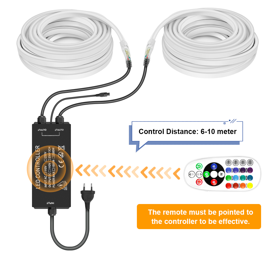 ไฟนีออน LED RGB 220V 5050 แถบไ - Outdoor Lighting Strip บทวิจารณ์และราคา