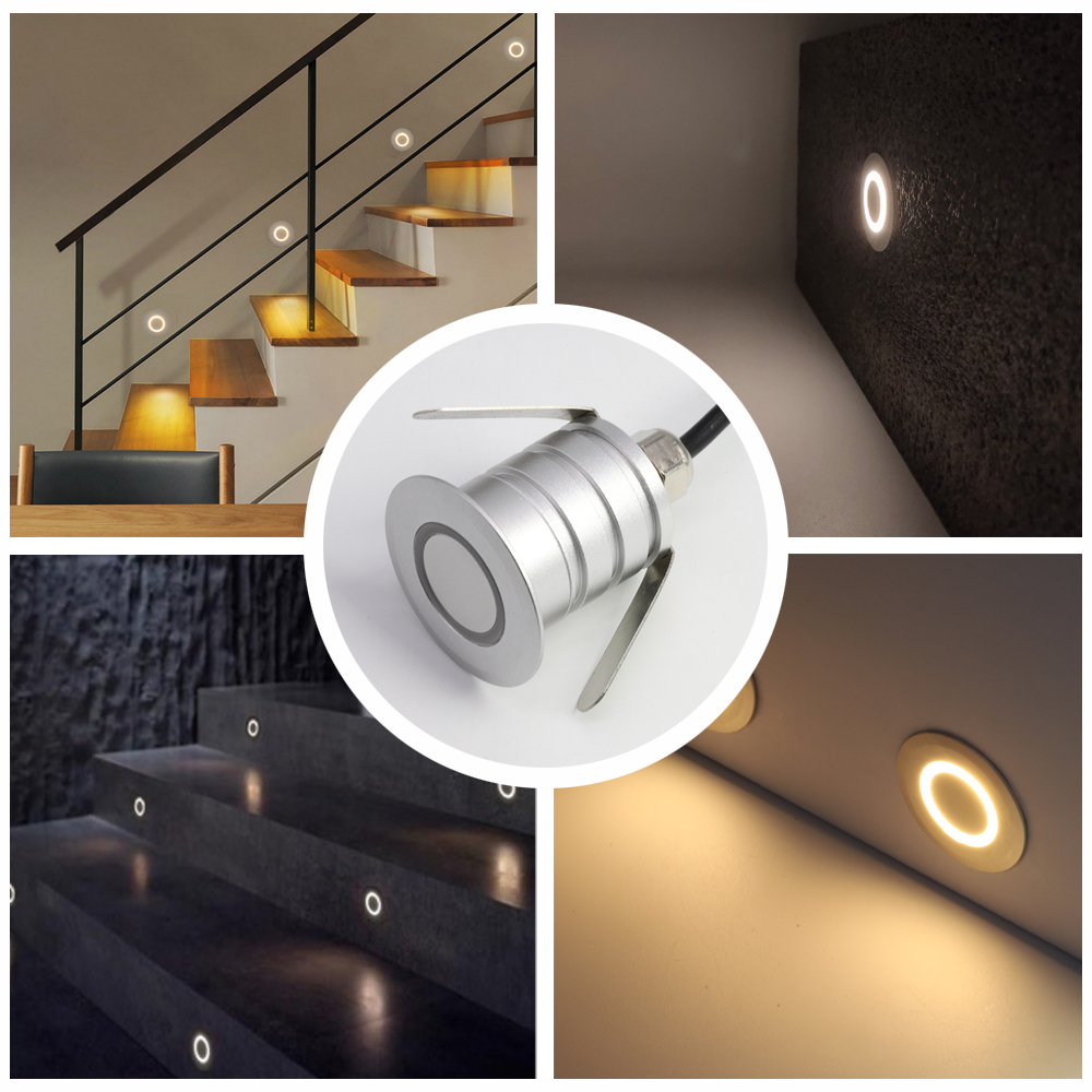 1W รอบโคมไฟ Led ในร่มกลางแจ้งบ - Outdoor Lighting On Stairs บทวิจารณ์และราคา