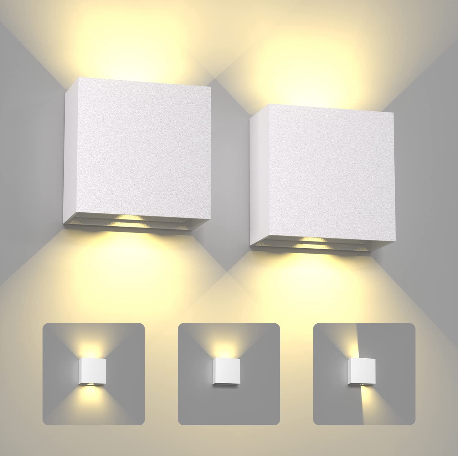 LED Wall Sconces 6W โมเดิร์นใน - Outdoor Lighting Hardwired บทวิจารณ์และราคา