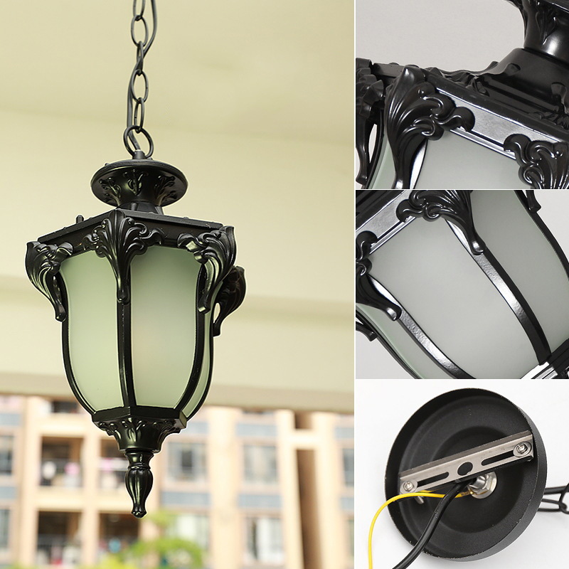 ยุโรปกลางแจ้ง Porch จี้ไฟ Vint - Outdoor Lighting Bronze บทวิจารณ์และราคา