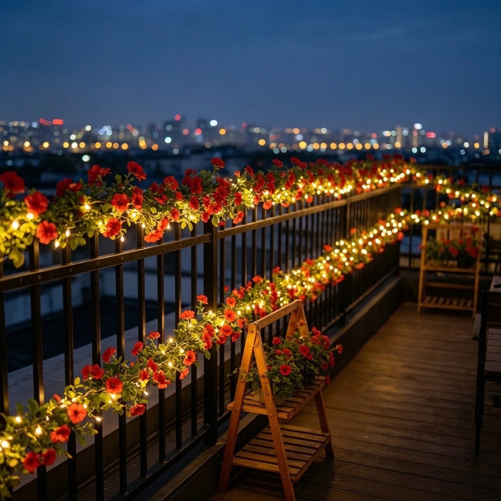 ไฟประดับรูปดอกกุหลาบพลังงานแสง - Outdoor Lighting For Christmas บทวิจารณ์และราคา