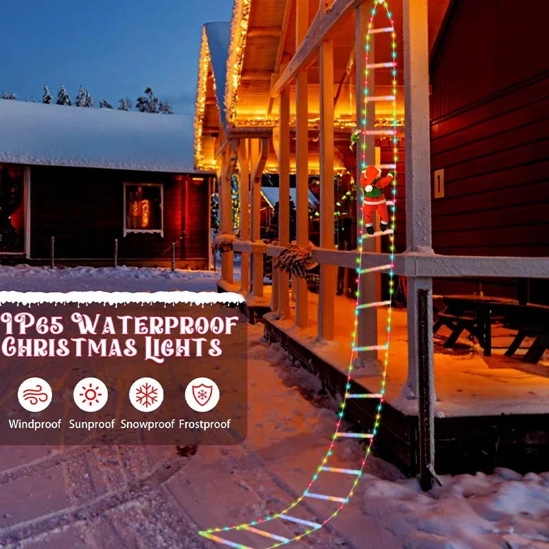 ไฟคริสต์มาส LED สายไฟตกแต่งบัน - Outdoor Lighting For Christmas บทวิจารณ์และราคา