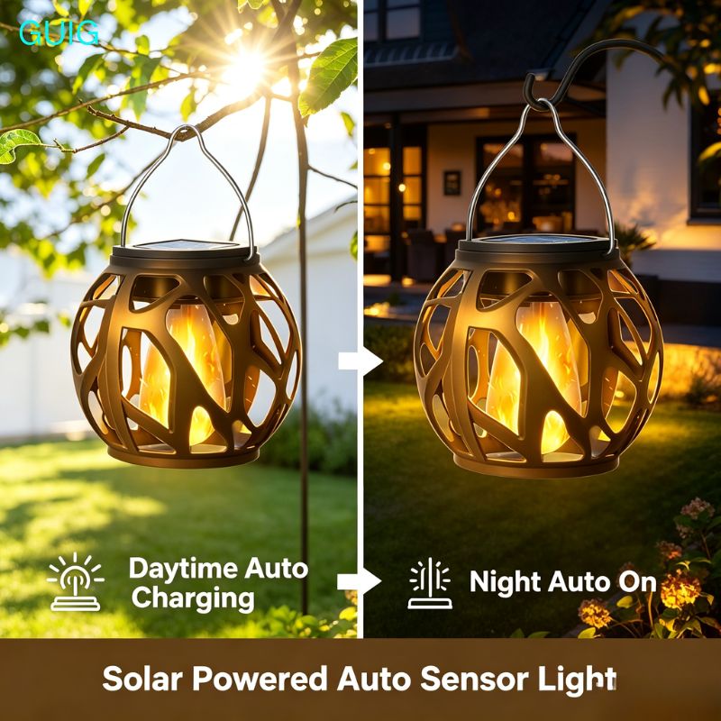 โคมไฟโซลาร์เซลล์แบบแขวน 1/2/4  - Outdoor Lighting On Trees บทวิจารณ์และราคา