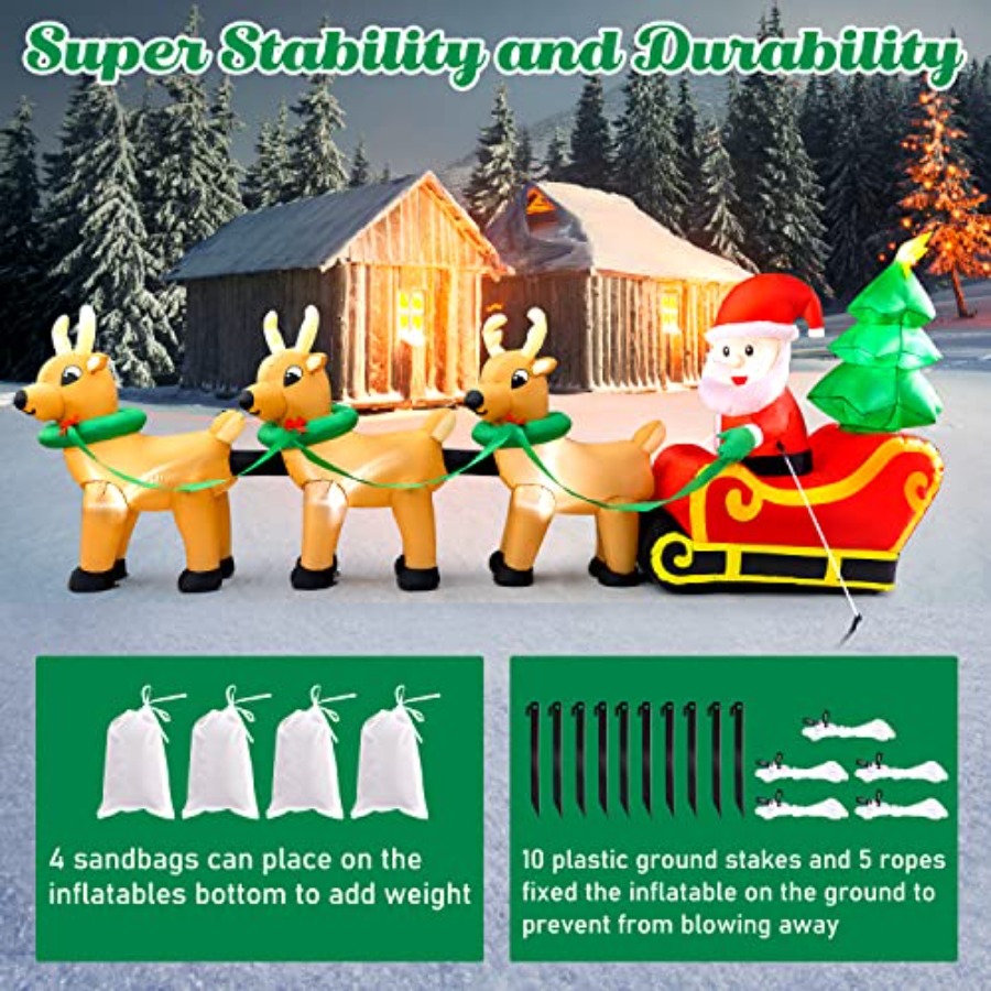 ของตกแต่งคริสต์มาสเป่าลมสำหรับ - Outdoor Lighting On Trees บทวิจารณ์และราคา