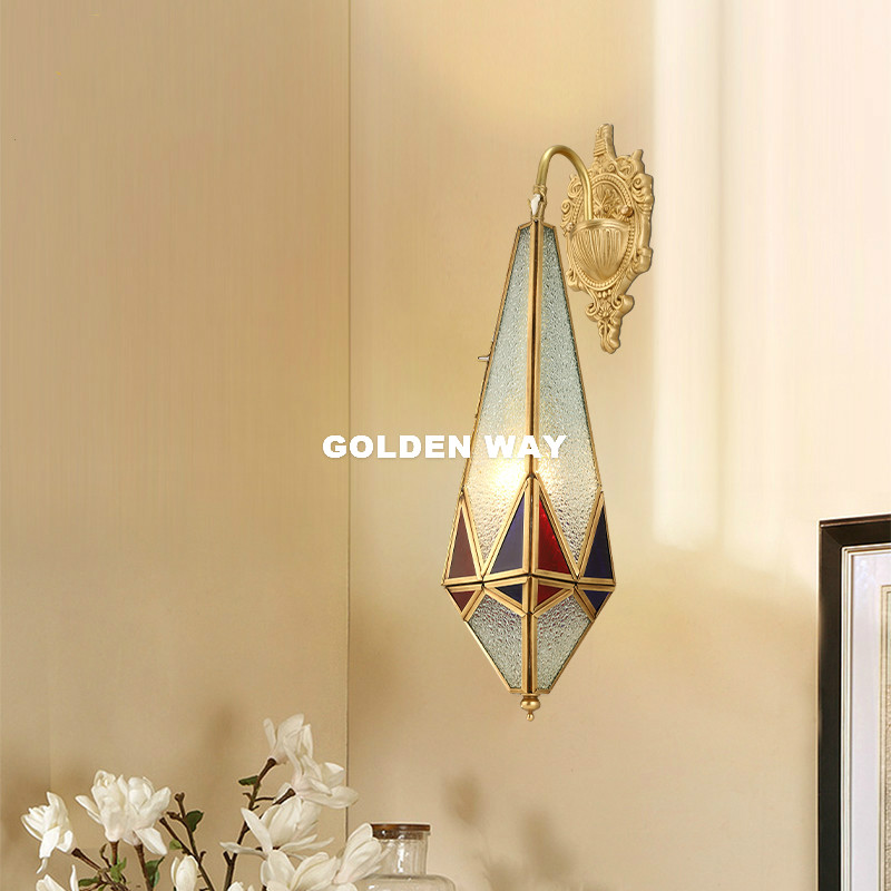 ยุโรปโคมไฟติดผนังทองเหลืองกลาง - Outdoor Lighting Bronze บทวิจารณ์และราคา