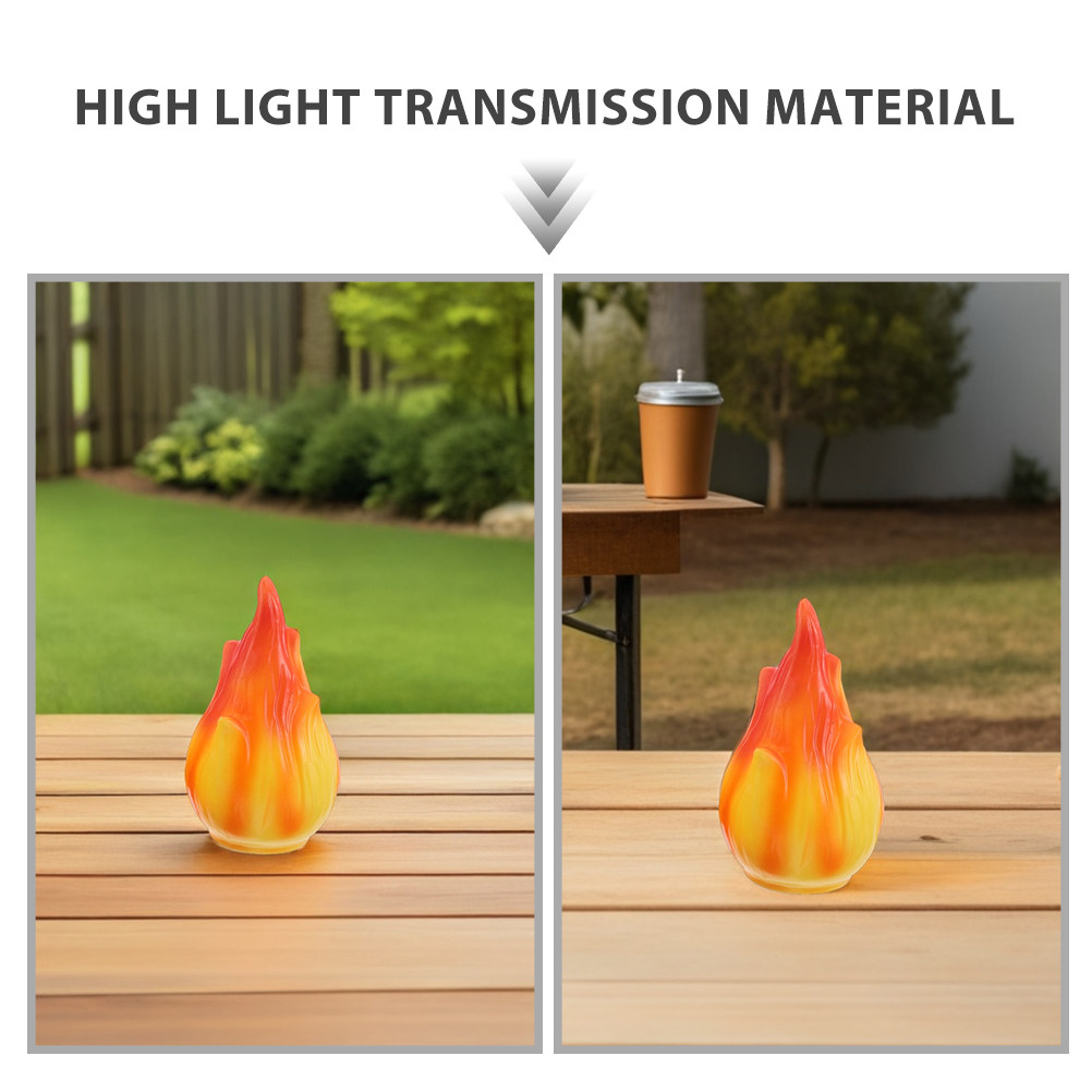 ฝาครอบโคมไฟพลาสติกลายเปลวไฟ สำ - Fire Torch Solar บทวิจารณ์และราคา