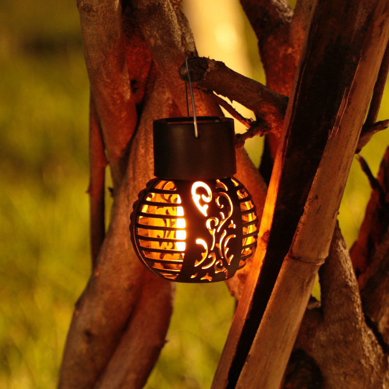 โคมไฟ LED ไฟแสงอาทิตย์สวนกลางแ - Fire Torch Solar บทวิจารณ์และราคา