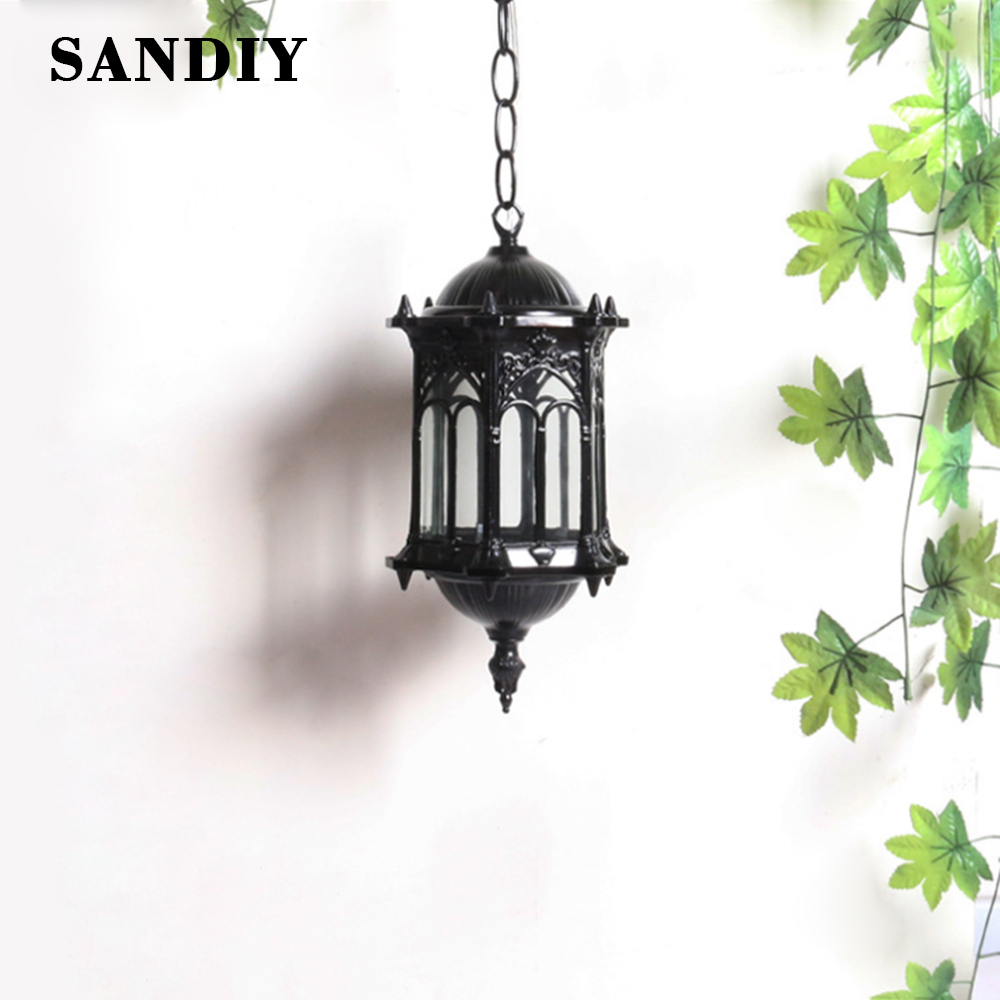 SANDIY โคมไฟจี้กลางแจ้ง Retro  - Outdoor Lighting Chandelier บทวิจารณ์และราคา