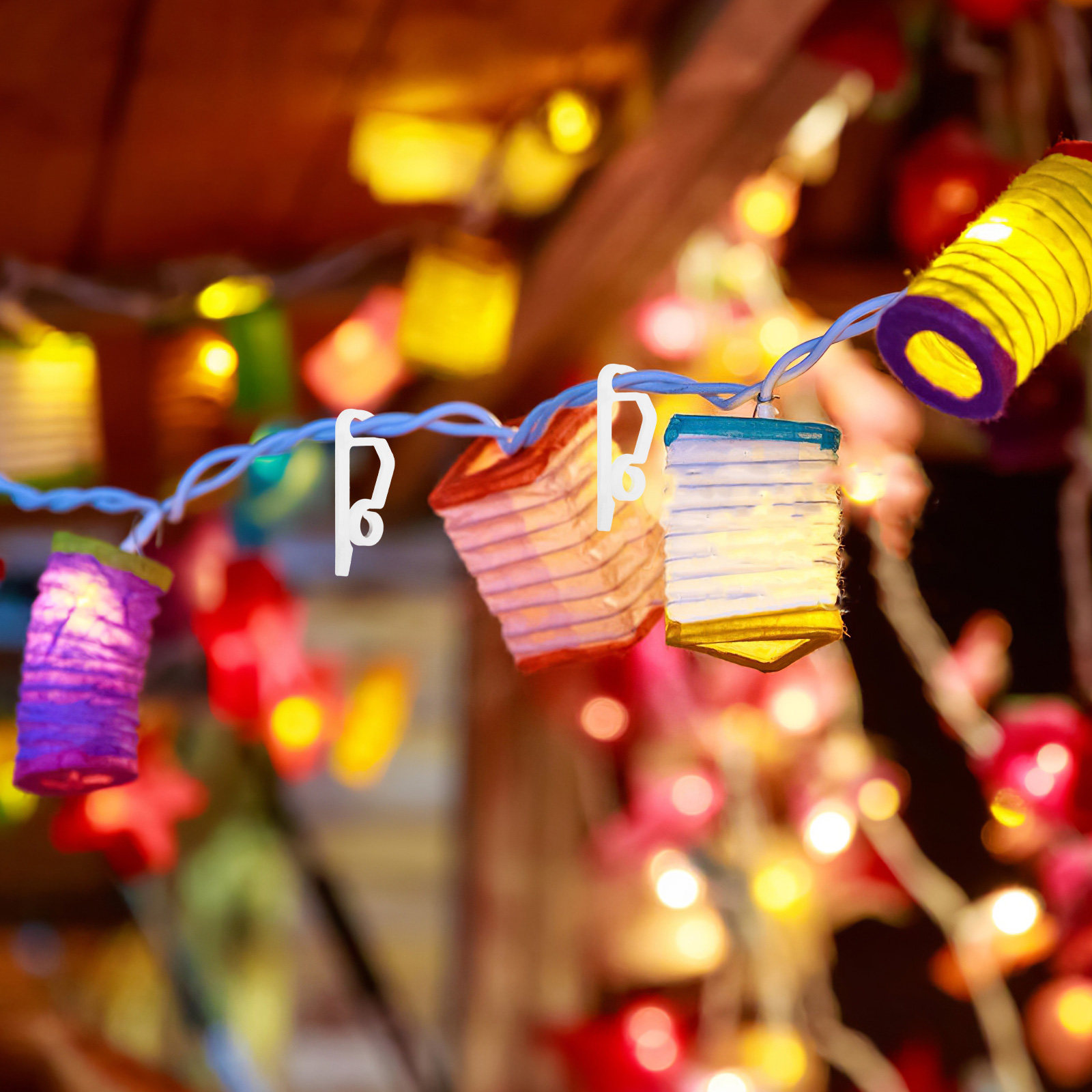 ตะขอแขวนไฟสาย 50 ชิ้น สำหรับติ - Outdoor Lighting For Christmas บทวิจารณ์และราคา