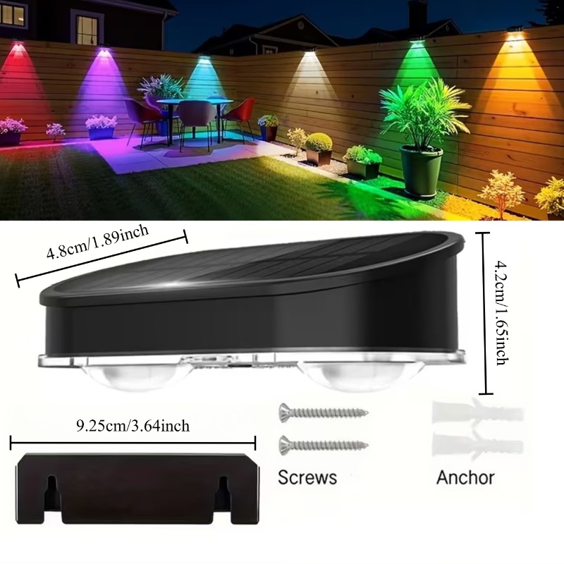 ไฟรั้วโซลาร์เซลล์ RGB IP44, 8  - Outdoor Lighting Linear บทวิจารณ์และราคา