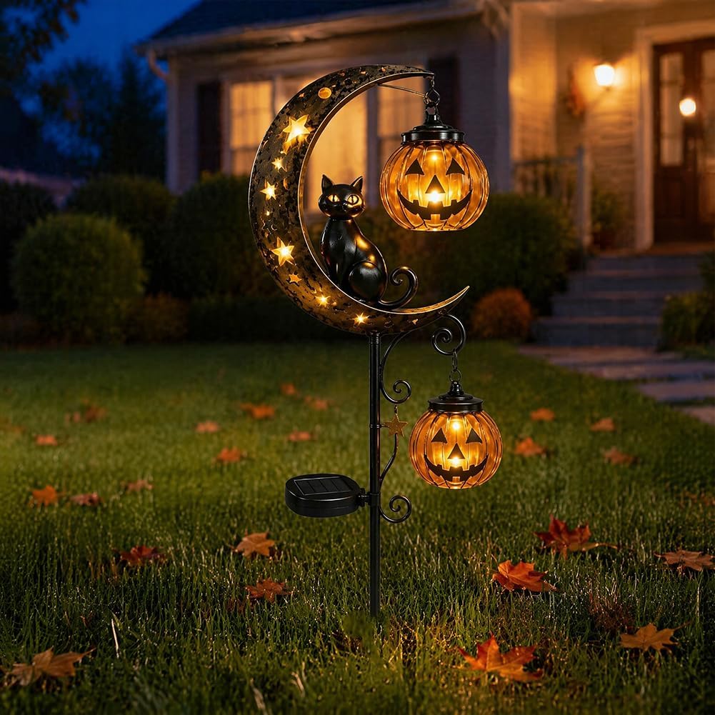 ไฟประดับสวนรูปแมวดำและฟักทองสำ - Bollard Light Garden บทวิจารณ์และราคา