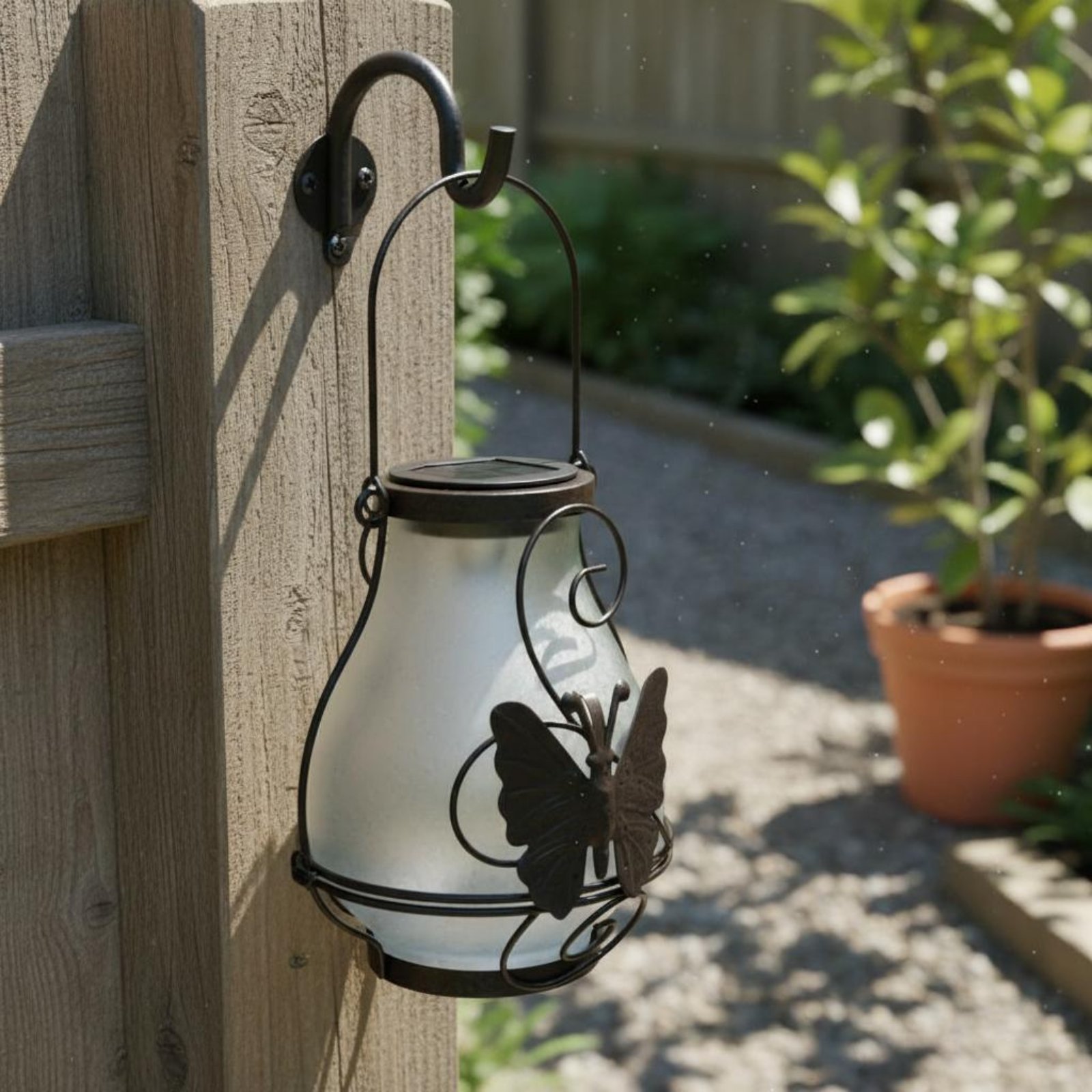 โคมไฟผีเสื้อพลังงานแสงอาทิตย์  - Outdoor Lighting For Patio บทวิจารณ์และราคา