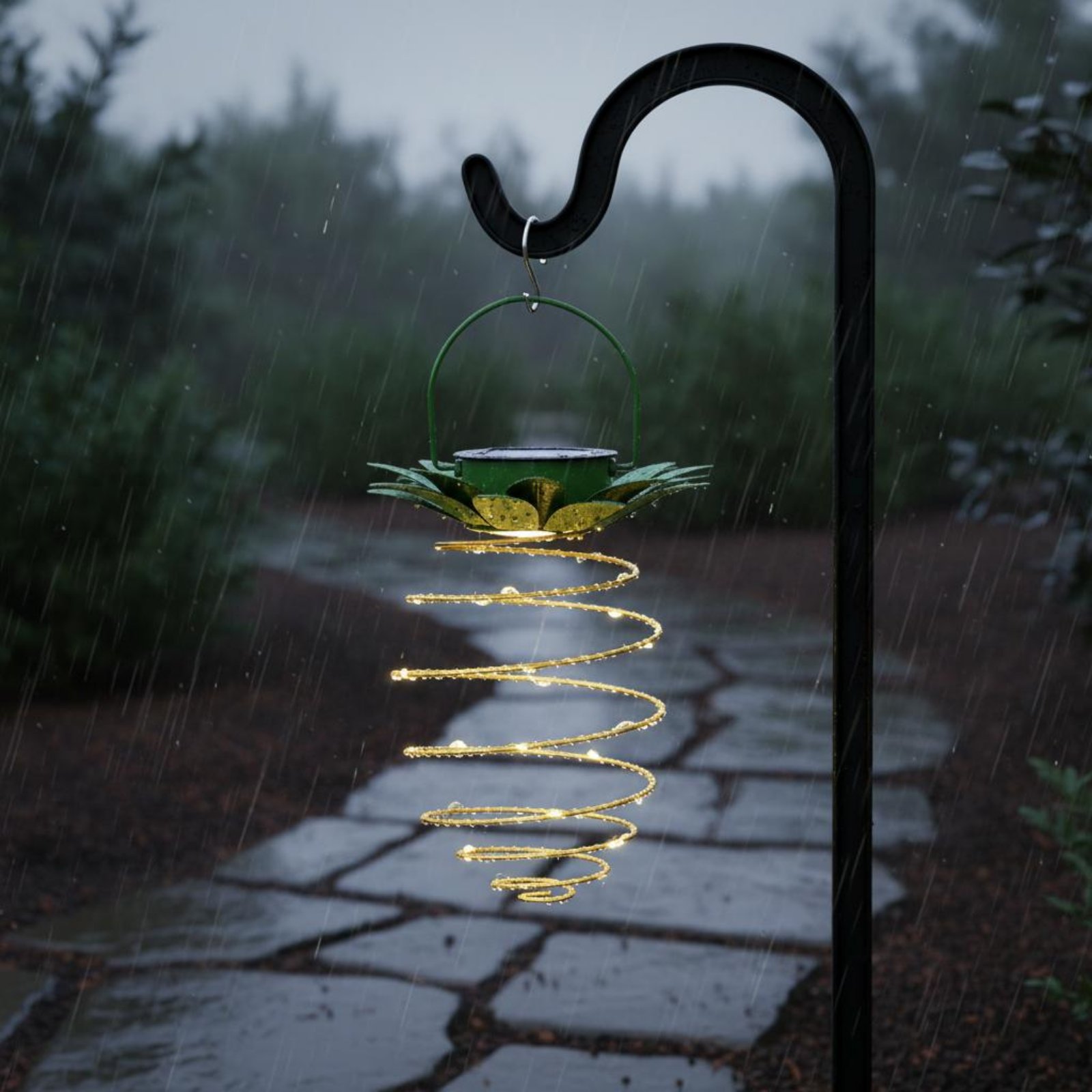 โคมไฟพลังงานแสงอาทิตย์รูปสับปะ - Outdoor Lighting For Patio บทวิจารณ์และราคา