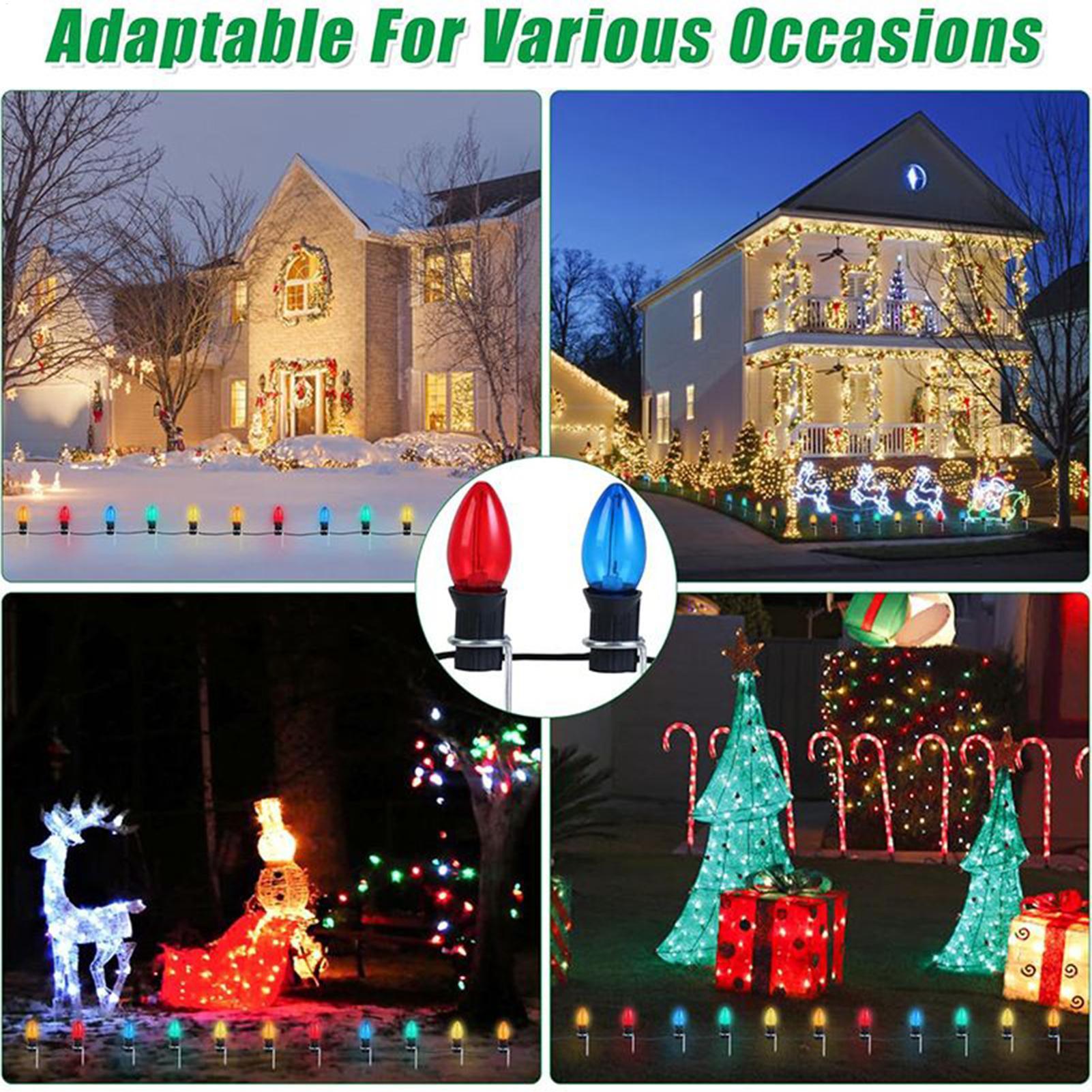 เสาไฟคริสต์มาสสำหรับตกแต่งสวนก - Outdoor Lighting For Christmas บทวิจารณ์และราคา
